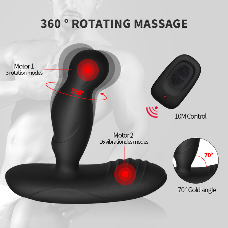 Grado Prostata 360 Massaggiatore Elettrico Shock Pulse Butt Plug Anale Plug Vibratore Giocattoli Sessuali Vibratore Per Uomo B_voghion.com