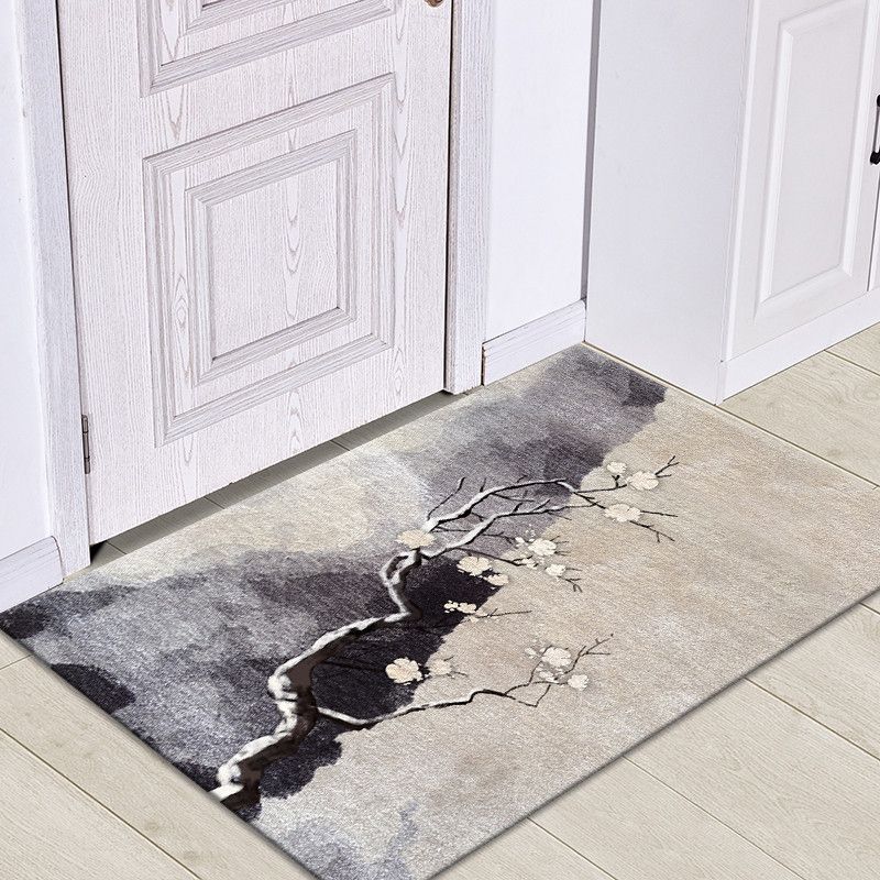 Minimalistischer, moderner nordischer wasserabsorbierender und rutschfester Teppich, Eingangsbereich, Schlafzimmer-Türmatte, Bodenmatte_voghion.com