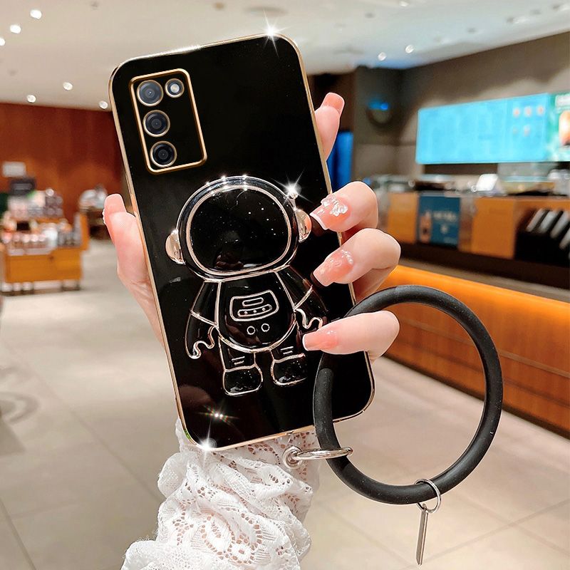 Astronauta bransoletka etui na telefon komórkowy do Samsung Galaxy A03 A03S A21S A20S M02S A02 etui A10 A10S A14 A04 A04E A54 A34 A53 okładka_voghion.com