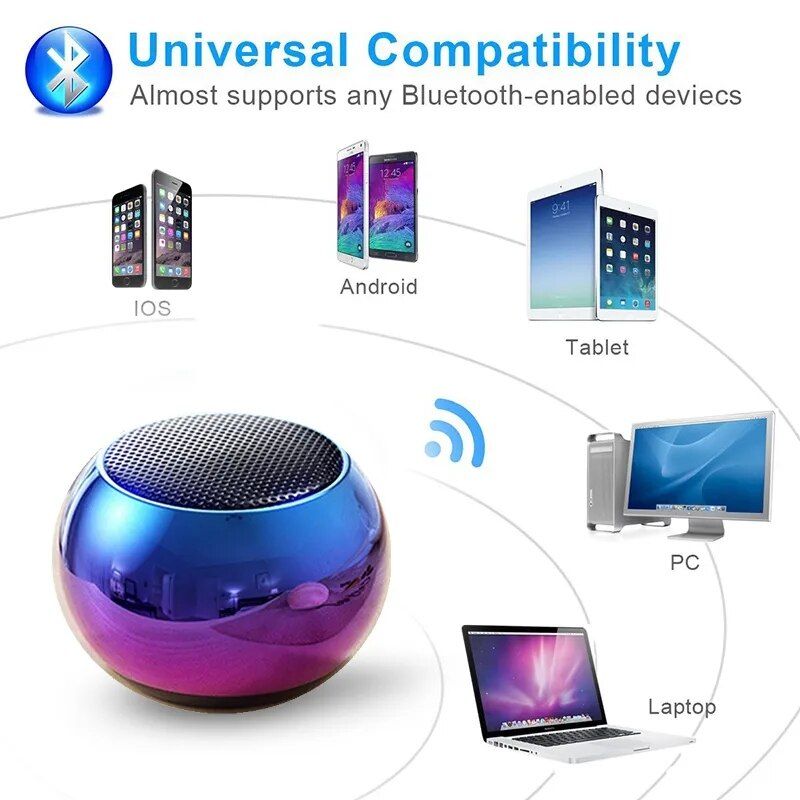 Altoparlante Bluetooth wireless portatile piccolo in acciaio canna di fucile pesante stereo surround subwoofer mini altoparlante Bluetooth per esterni_voghion.com