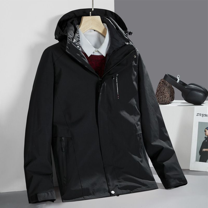 Winter Men And Women Yurong Soft Shell Two-Piece Set Couple Fleece Thickened Coat Outdoor Skiing Mountaineering Jacket_voghion.com