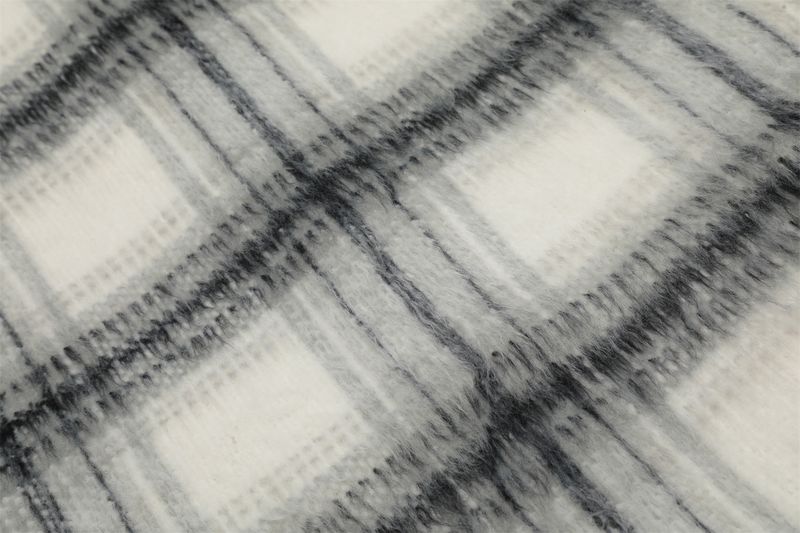 Herrenbekleidung Winter Plaid Nischendesign Lammwolle Stehkragen Plüsch Dicke Lammwolljacke_voghion.com