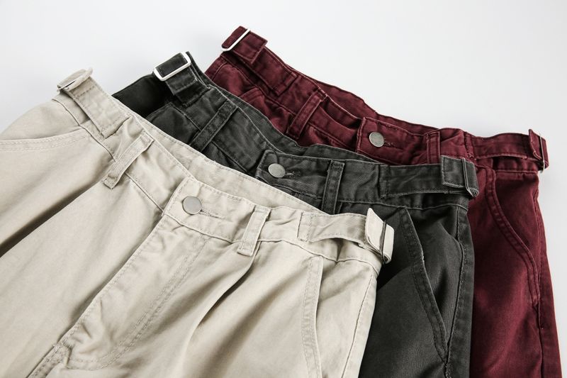 Men's Clothing Wusu Men's American Fashion Brand 2025 Spring New Retro Wide Leg Work Pants Men's Straight Casual Pants_voghion.com