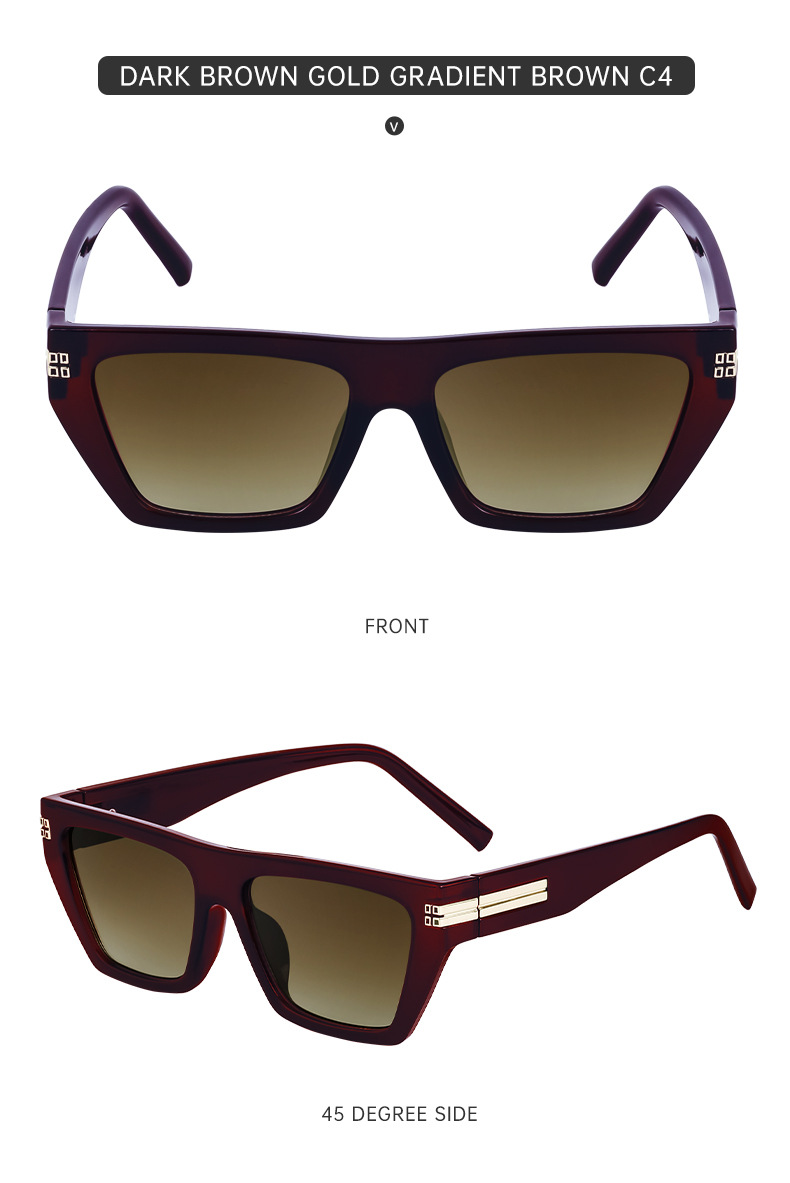 2023 New European and American Square Frame Sunglasses Men's Trendy Outdoor Cycling Small Frame Sunglasses Cross-Border Glasses Wholesale_voghion.com