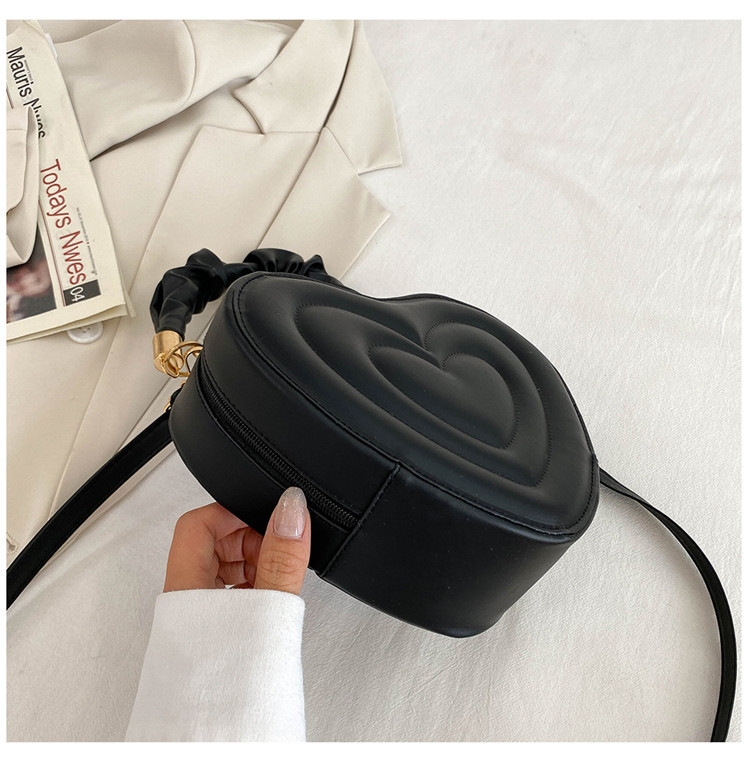 Borse a tracolla firmate a forma di cuore a forma di cuore di amore alla moda Borse a tracolla firmate per donna Borsa con manico superiore in pelle PU solida_voghion.com