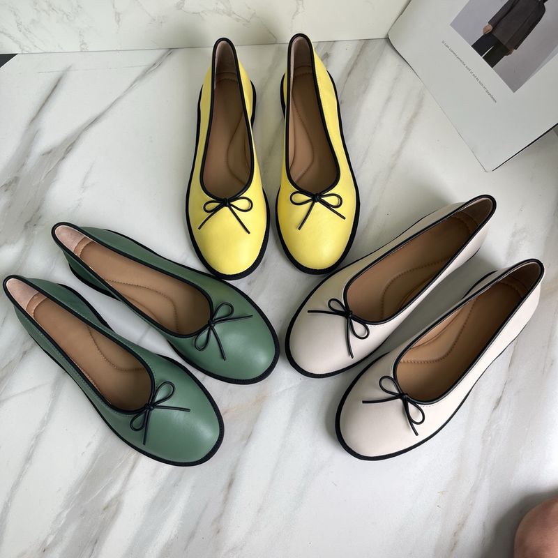 Peaceful Alternative – Flache Ballerinas mit Schleife aus Schaffell, vielseitige Oma-Schuhe mit weicher Sohle, unbeschriftet_voghion.com