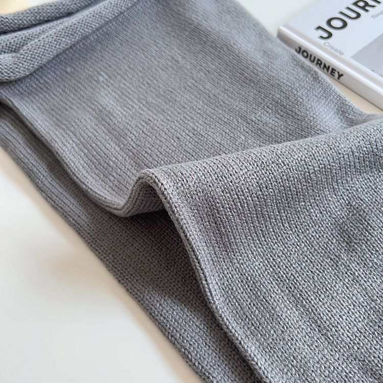 Chaussettes chaudes évasées en tricot automne/hiver Chaussettes à poils Chaussettes mollet de couleur unie Y2K Spice Girls ensemble de jambes pieds_voghion.com