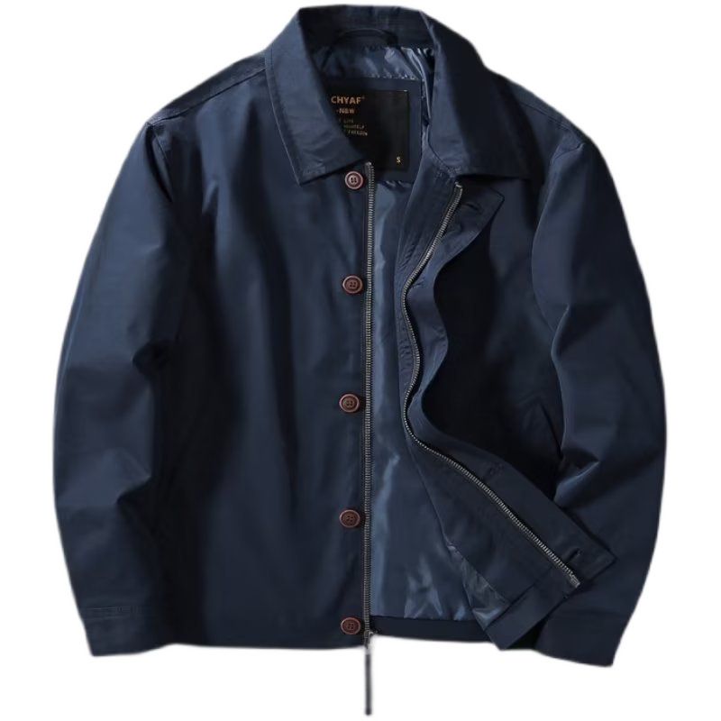 Spring And Autumn Men's Retro Business Casual Lapel Jacket, Lapel Workwear Jacket, Top_voghion.com