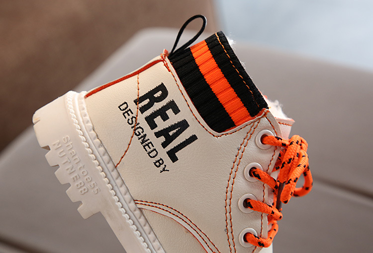 Winter Neue Kinder Jungen Mode Baumwolle Martin für Mädchen Warme Schuhe Schnee Stiefel Seitlichem Reißverschluss_voghion.com