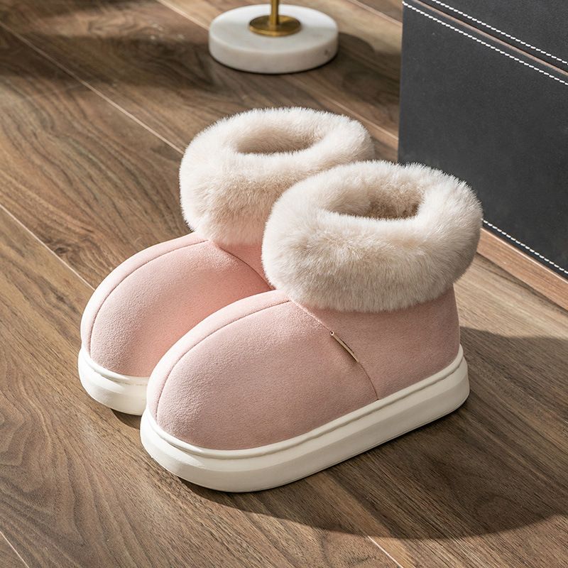 Mercury Weihnachtssack-Hausschuhe für Damen zum Tragen im Winter. Hohe Baumwollschuhe für draußen. Dicke Sohlen, modisch, verdickt_voghion.com
