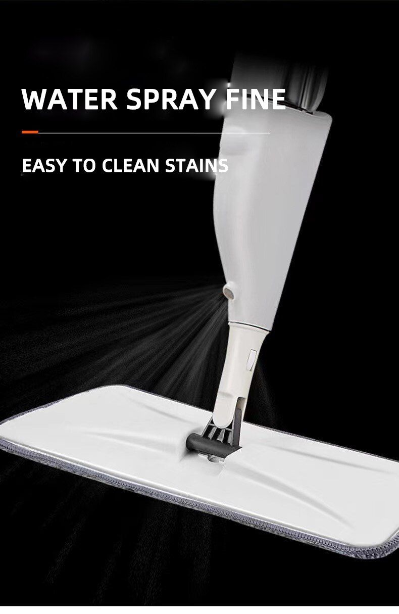 Haushalts-Einweg-Mopp, Nass Und Trocken, Lazy Person Spray Mop, Austauschbares Und Wiederverwendbares Mikrofaser-Pad, 1 Stück_voghion.com