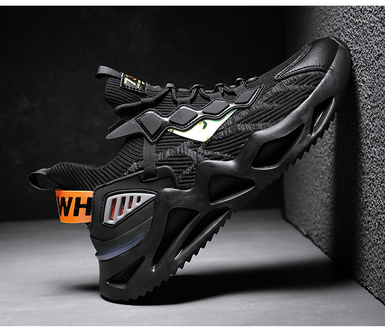 Grandi calzini da corsa traspiranti per la primavera 2024 nuovi casual con tessuto a mosca, scarpe da uomo alla moda_voghion.com