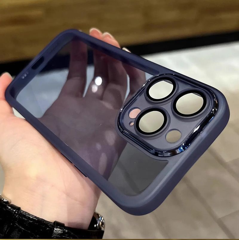 Premium Clear Full-Body Silicone Case For IPhone 15 Pro/14 Pro Max - Built-in Camera Lens Protector & Anti-Scratch Coating_voghion.com