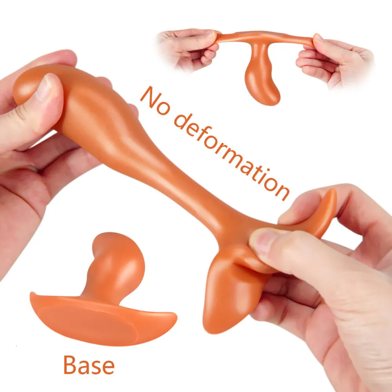 Giocattoli anali Gigante vibratore in silicone giocattolo del sesso grande butt plug da uomo espansore anale l Stimolatore di espansione dell'ano gay_voghion.com