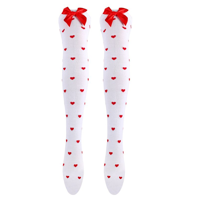 Le calze Red Lips Love per San Valentino saranno calze sopra il ginocchio e graziose calze con fiocco_voghion.com