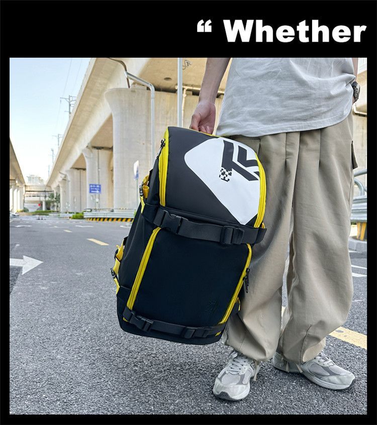 Plecak męski o dużej pojemności, stylowy, męski, na siłownię, sportowy, podróżny, studencki, na laptopa_voghion.com