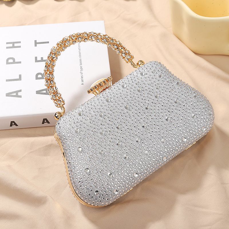 mit Strasssteinen für Hochzeiten, Crystal Full Rhinestone Damen Schulter- und Clutch Abendtasche_voghion.com