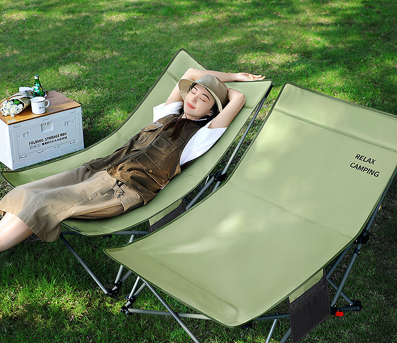 Quick Recliner Folding Portable Moon Fishing Outdoor Camping Nap Artifact Beach Chair_voghion.com