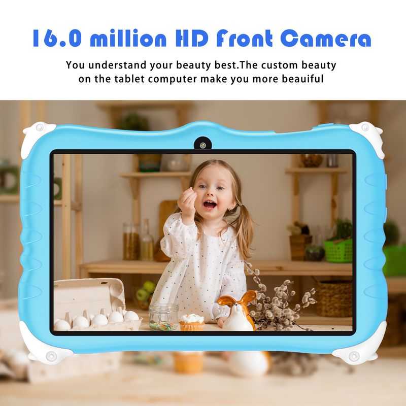 10.1" Penguin Kids Tablet - Android WiFi Smart Learning Pad With Dual Camera, 512GB Storage & 9H+ Battery_voghion.com