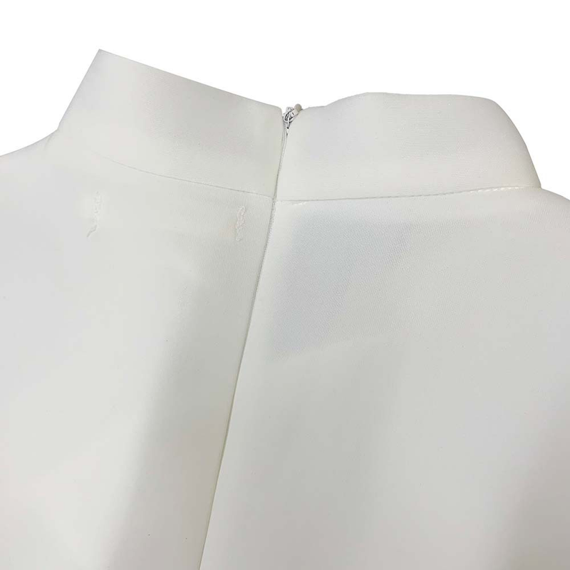Rochie de banchet pentru femei de marime mare de vara nou bowknot doamnelor de culoare solida fusta cu maneca scurta _voghion.com