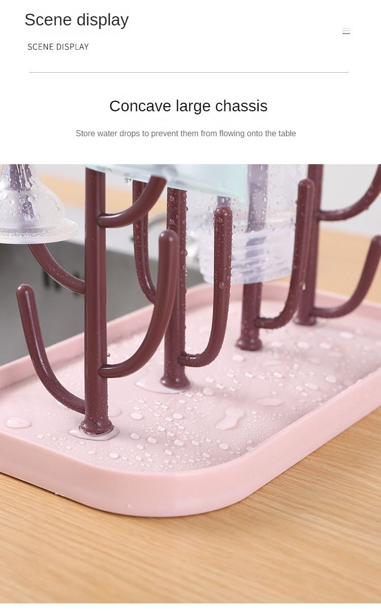 Baby Feeding Bottle Drain Rack, Nipple Feeding Cup Holder, Storage Drying Rack, Bottle Cleaning and Drying Machine_voghion.com
