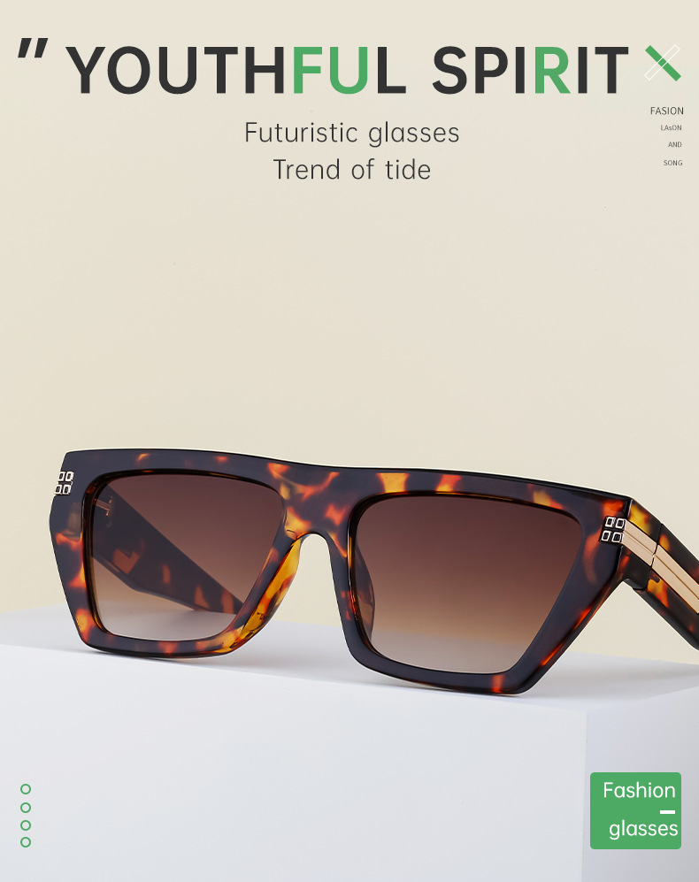 2023 New European and American Square Frame Sunglasses Men's Trendy Outdoor Cycling Small Frame Sunglasses Cross-Border Glasses Wholesale_voghion.com