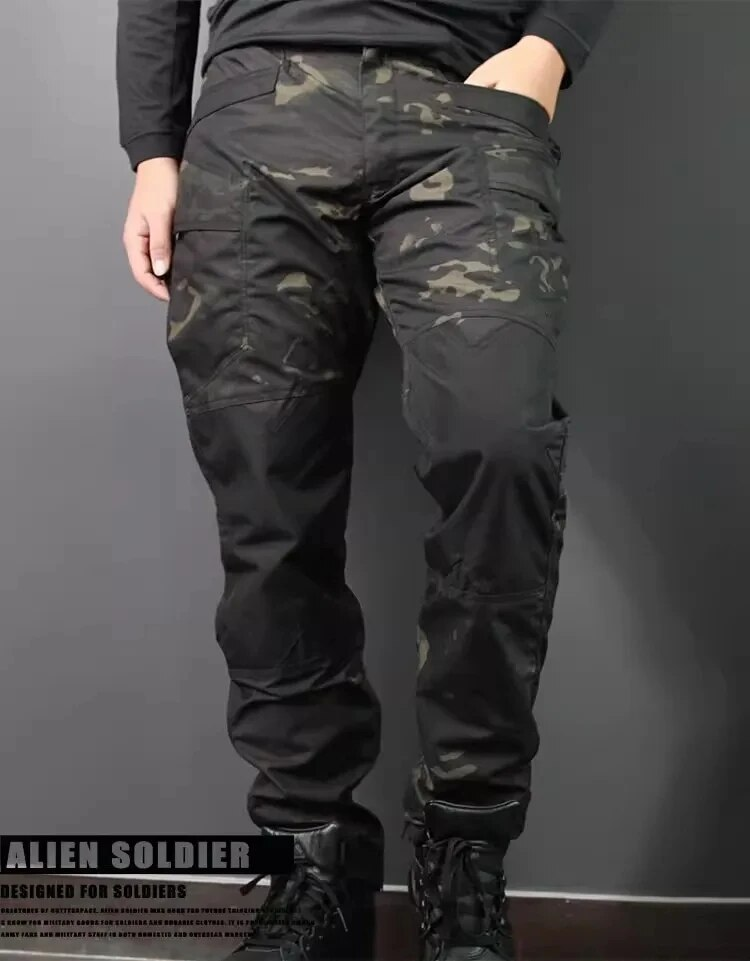 Traje táctico de rana para hombre, ropa Airsoft, Paintball militar, conjuntos de 2 piezas, camisas de asalto SWAT, policía de fuerzas especiales_voghion.com