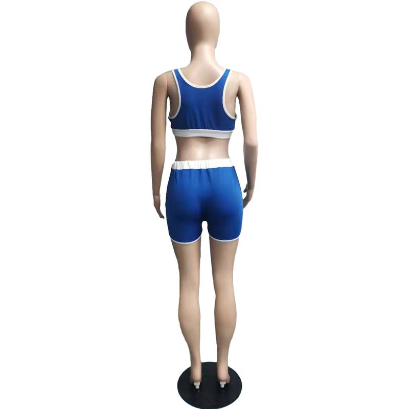 Vêtements pour femmes Station indépendante mode décontracté Sexy lettre imprimer maillot de bain deux pièces ensemble_voghion.com