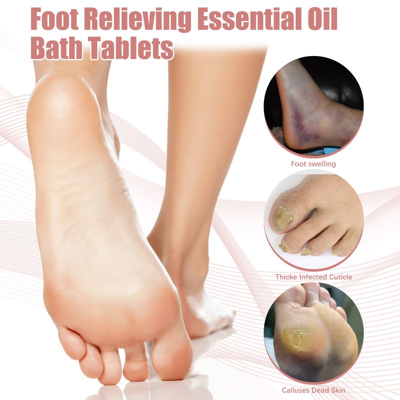 EELHOE Essence Compressa per Pediluvio Effervescente per la Pulizia del Corpo e la Cura Profonda Cocoon, Allevia Dolore e Gonfiore_voghion.com