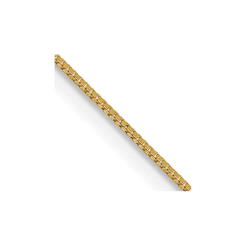 14K 24 Inch .5mm Box With Spring Ring Clasp Chain_voghion.com