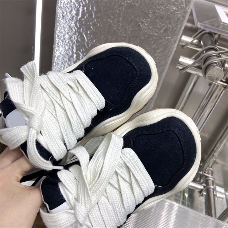 Wave Bread para mujer en primavera de 2024 Nueva moda, cómoda, de altura alta, zapatillas deportivas para parejas con suela gruesa_voghion.com