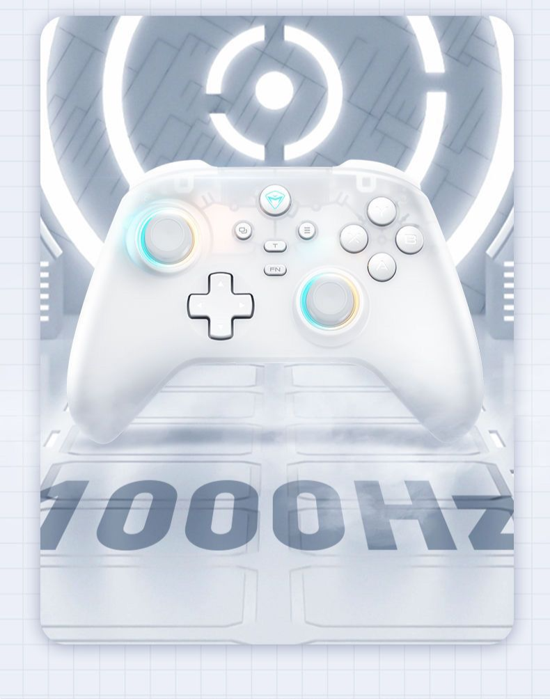 Mechanic G3V2 Snow White Set Three-Mode Game Controller Bluetooth Switch Mobile Steam PC_voghion.com