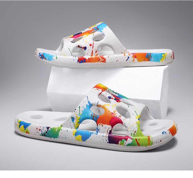 2024 Estate Nuovo Bagno Interno Esterno Casual Pantofole Grande Moda Coreana Versatile Camo Trendy Scarpe da Uomo_voghion.com