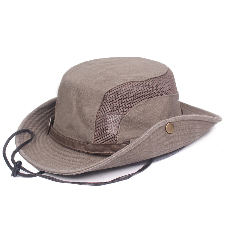 Vissers Heren Vissen Zomer Buiten Zonnescherm Katoen Mesh Dames Bergsport Hoed_voghion.com