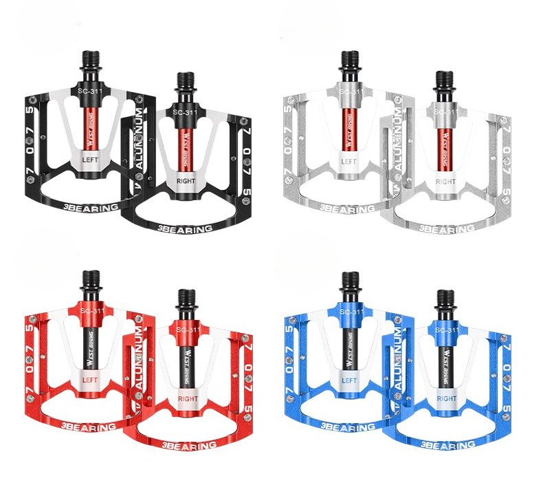 Xiqizhe Bicycle 3 Bearing Aluminum Alloy Main Body Ultra-light Anti-slip Mountain Bike Pedal_voghion.com