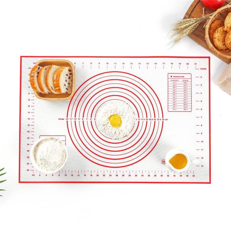 Silicone Mat Oversize Baking Accessories Pastry Bakery Kitchen Rolling Pin for Dough Confectionery Kneading Pad Mastic board_voghion.com