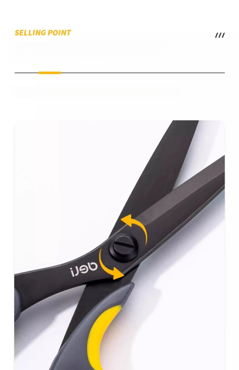 Forbici in lega di acciaio per gastronomia, grandi, con punta rivestita, design uomo-macchina, multifunzionali, per ufficio, sarto_voghion.com