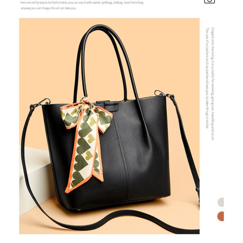 2024 new leather large capacity tote with layered cowhide, high-end single shoulder crossbody women's bag for work and_voghion.com