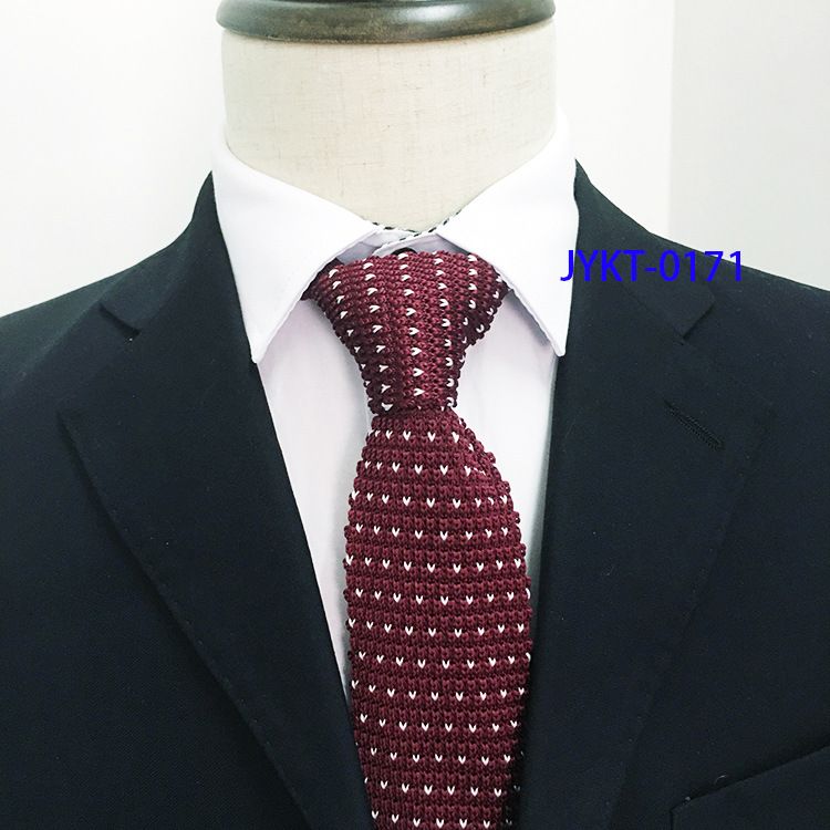 Cravatta da uomo in stile coreano, casual, versatile, lavorata a maglia in lana, britannica, a punta, stretta_voghion.com