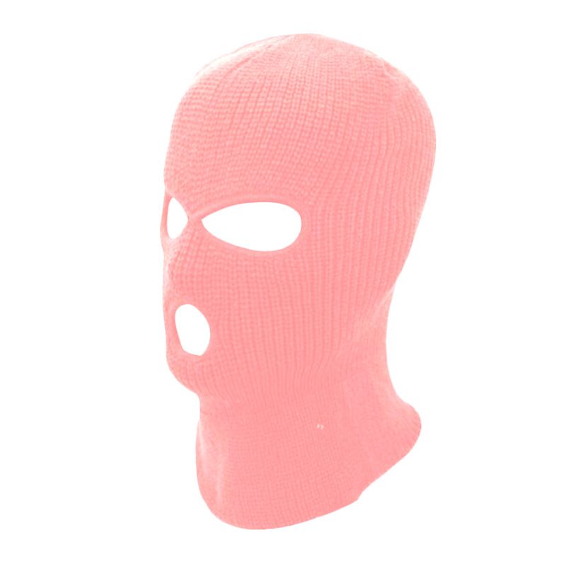 Varm huvudbonad Trehåls ullmössa Fiske Herr Vinter Baotou Ansiktsridhjälmfoder Akryl Stickad Mössa Mask_voghion.com