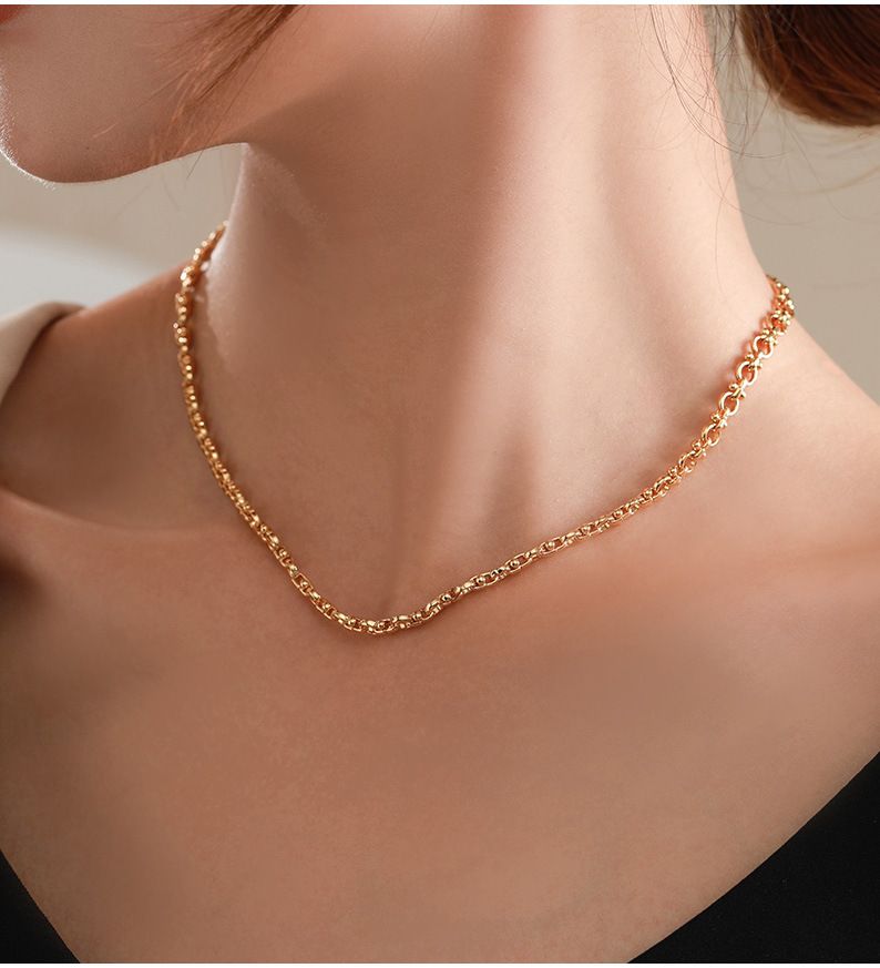 Bracelet couleur préservée sous vide, chaîne en laiton écologique faite à la main, collier de niche_voghion.com