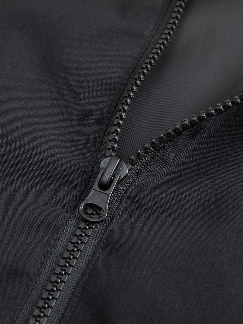 Men's Slim-Fit Trench Coat – Lightweight Polyester Jacket With Hood For Business Casual_voghion.com