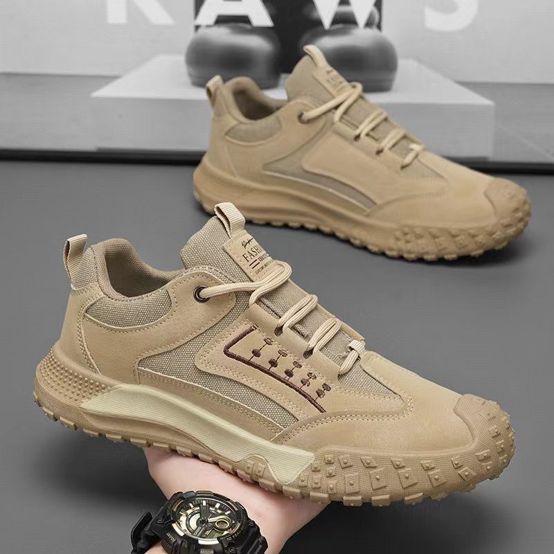 Euro Step Frühling Sommer Neue atmungsaktive Arbeitsschuhe für Herren, rutschfest, verschleißfest, für Baustelle, Büro, Sport, Freizeit, Wanderschuhe_voghion.com