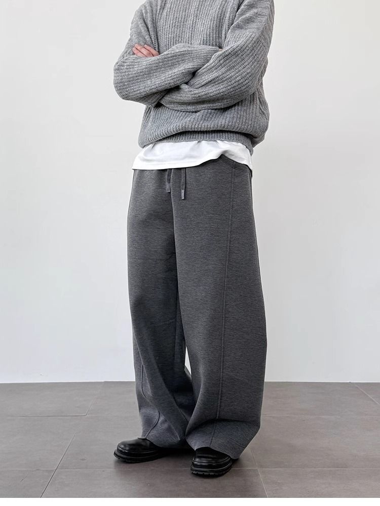 Pantaloni casual da uomo in stile retrò - Jogger larghi con cavallo basso e design cargo vintage per primavera e autunno_voghion.com
