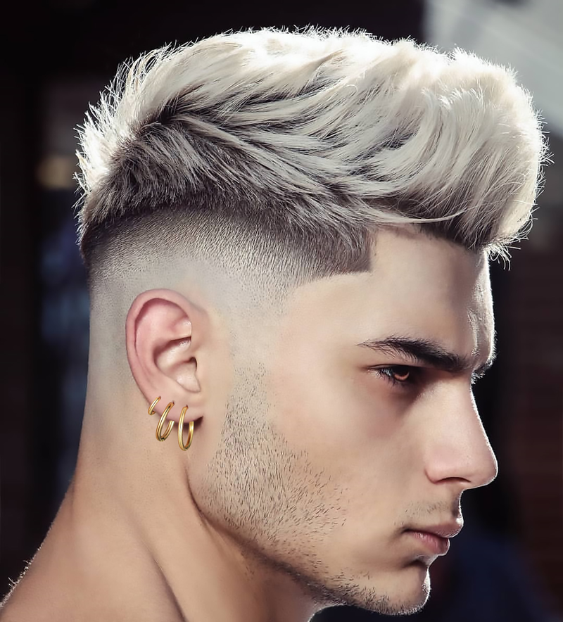 QSZB Basic kis karikás fülbevaló férfiaknak, női, rozsdamentes acél kerek, kör alakú fülkapcsos ékszerek, antiallergén punk piercing_voghion.com