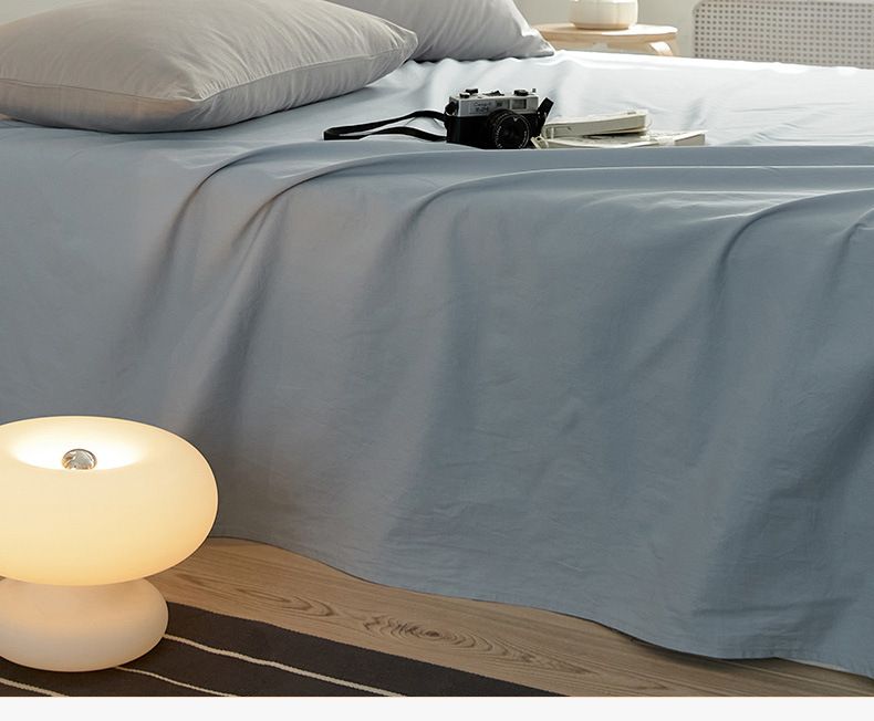 2/3/4pcs Bedding Sets single piece bed sheet pillowcase solid color thickened pure cotton simple style multi specification pure cotton bed sheet_voghion.com