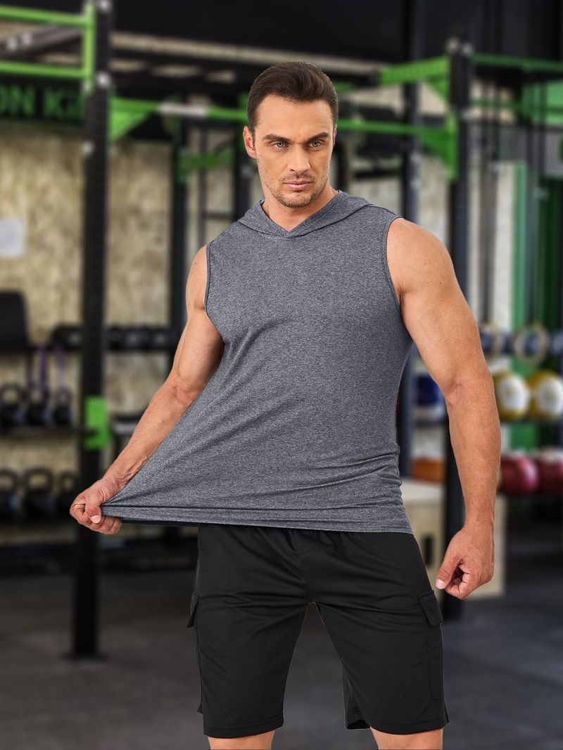 TACVASEN Débardeur de sport en coton sans manches pour homme, sweat-shirt d'entraînement, de gym, d'été_voghion.com
