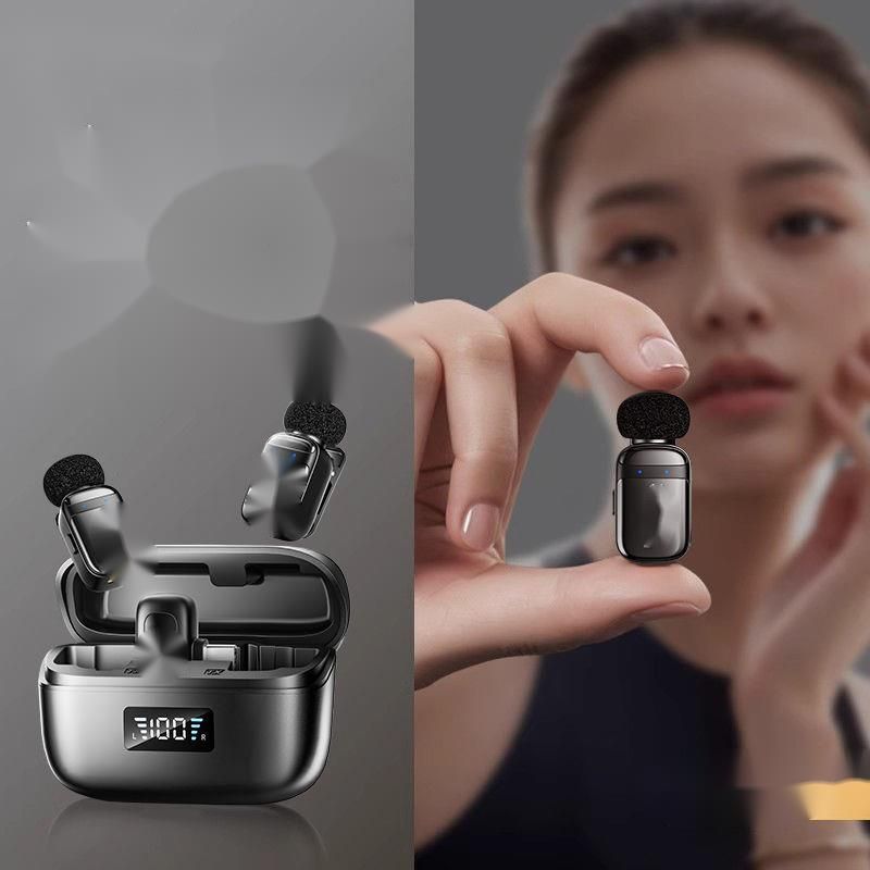 ording Noise-CaLive Microphone Wireless Lavalier Mini Recncelling Device For Streamers Bluetooth Mobile Phone_voghion.com