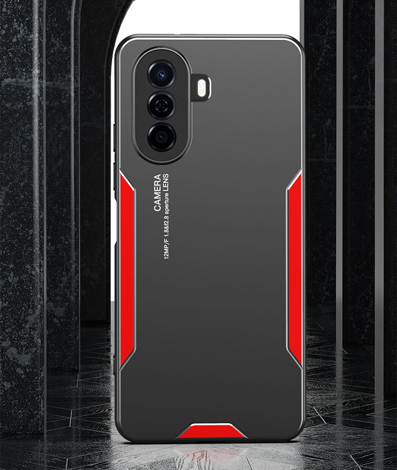 Custodia in metallo di alluminio per Huawei Nova Y70 Plus Y60 Custodia protettiva per cover posteriore rigida in silicone opaco per Honor Play Pla_voghion.com