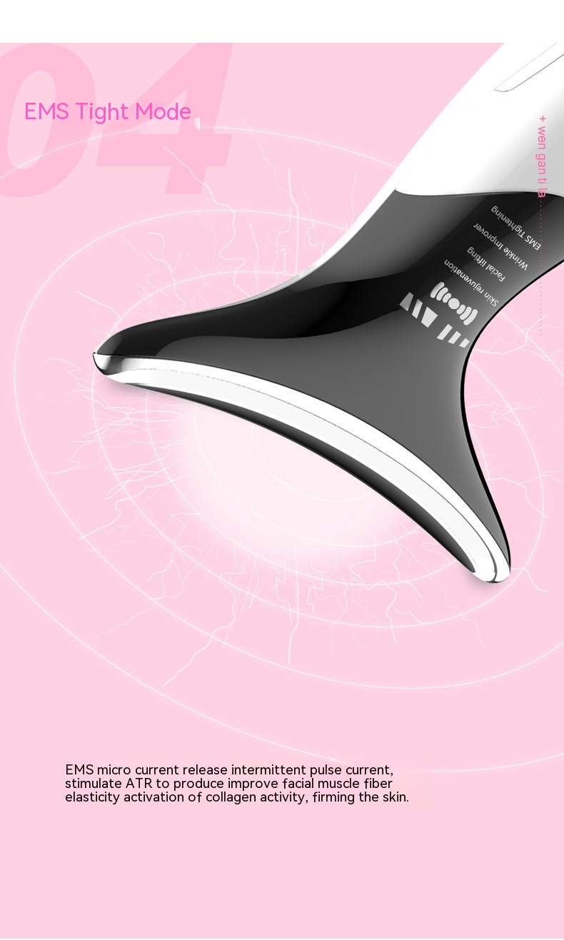 Neck lighting lines, lifting, tightening, anti wrinkle mass, false color light and adjustment instrument for_voghion.com